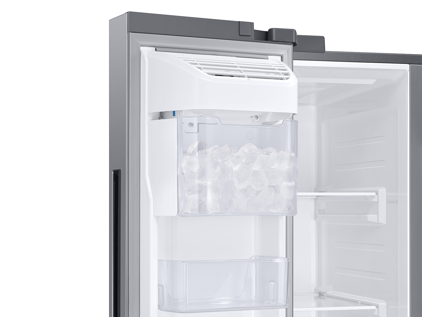 Thumbnail image of 27.3 cu. ft. Smart Side-by-Side Refrigerator with Family Hub™ in Stainless Steel