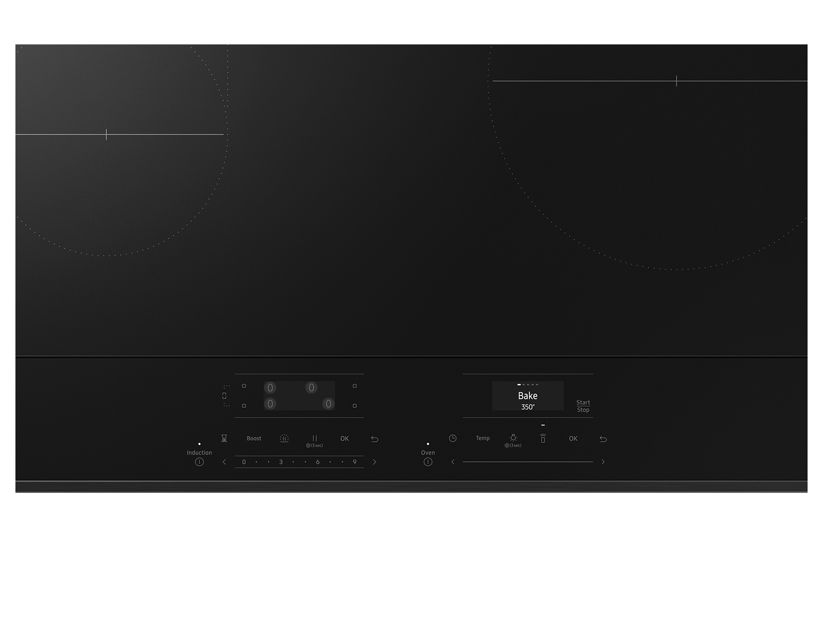 Thumbnail image of Bespoke 6.3 cu. ft. Smart Slide-In Induction Range with Anti-Scratch Glass Cooktop in Stainless Steel