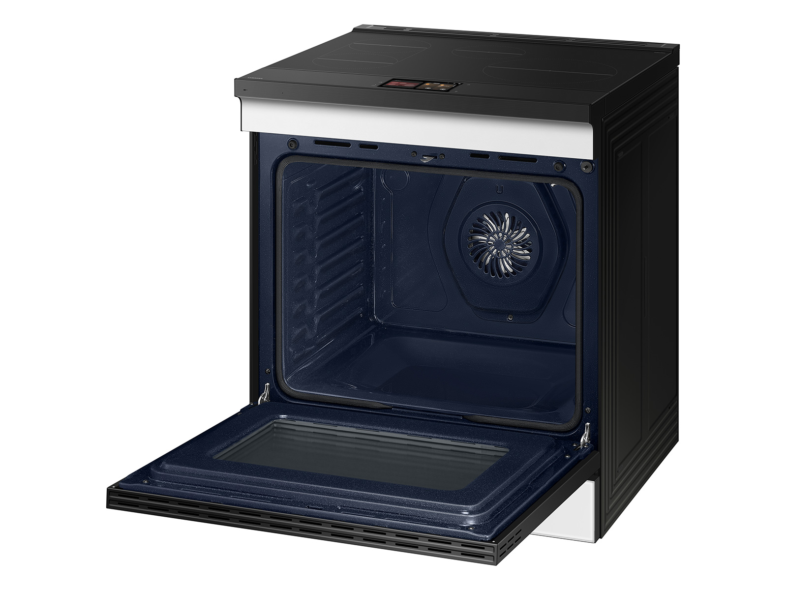 Thumbnail image of Bespoke 6.3 cu. ft. Smart Slide-In Induction Range with AI Home & Smart Oven Camera in White Glass