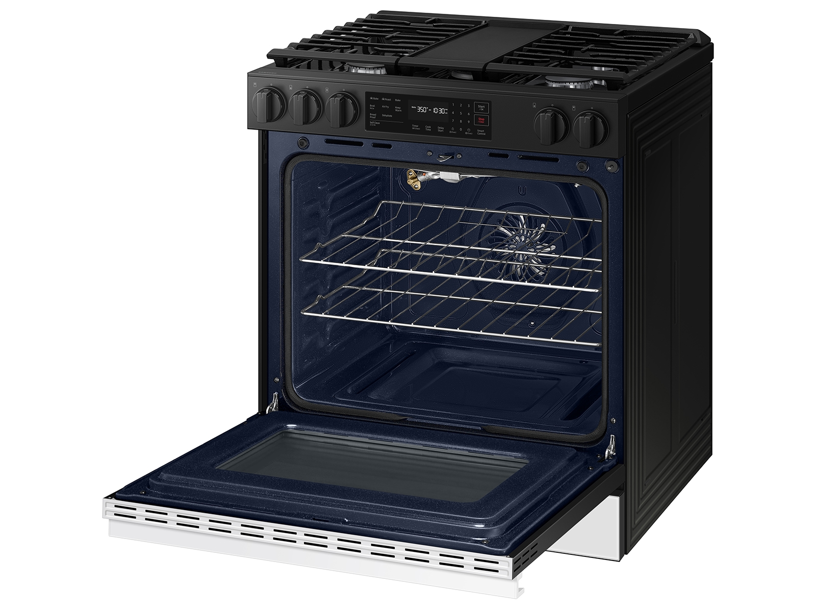 Thumbnail image of Bespoke 6.0 cu. ft. Smart Slide-In Gas Range with Air Fry & Precision Knobs in White Glass