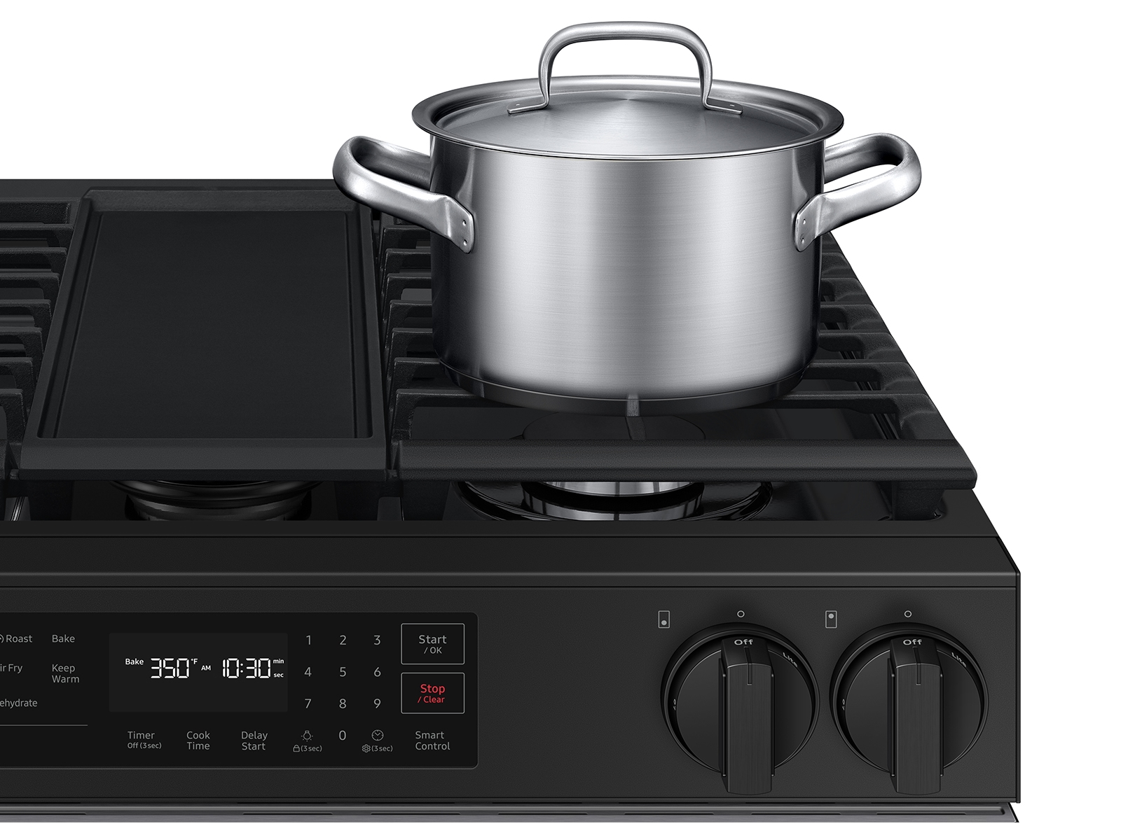 Thumbnail image of Bespoke 6.0 cu. ft. Smart Slide-In Gas Range with Air Fry & Precision Knobs in Stainless Steel