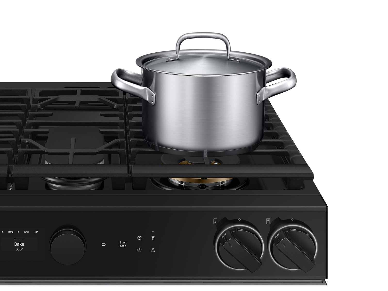 Thumbnail image of Bespoke 6.0 cu. ft. Smart Slide-In Gas Range with Smart Oven Camera & Illuminated Precision Knobs in Stainless Steel