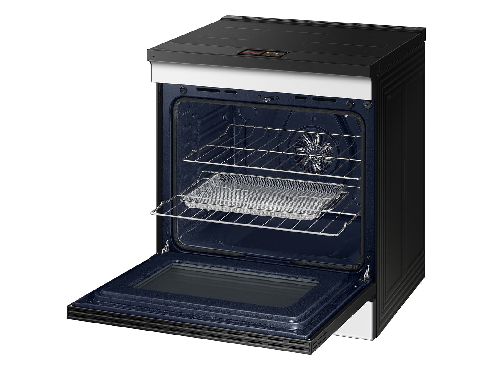 Thumbnail image of Bespoke 6.3 cu. ft. Smart Slide-In Induction Range with AI Home & Smart Oven Camera in White Glass