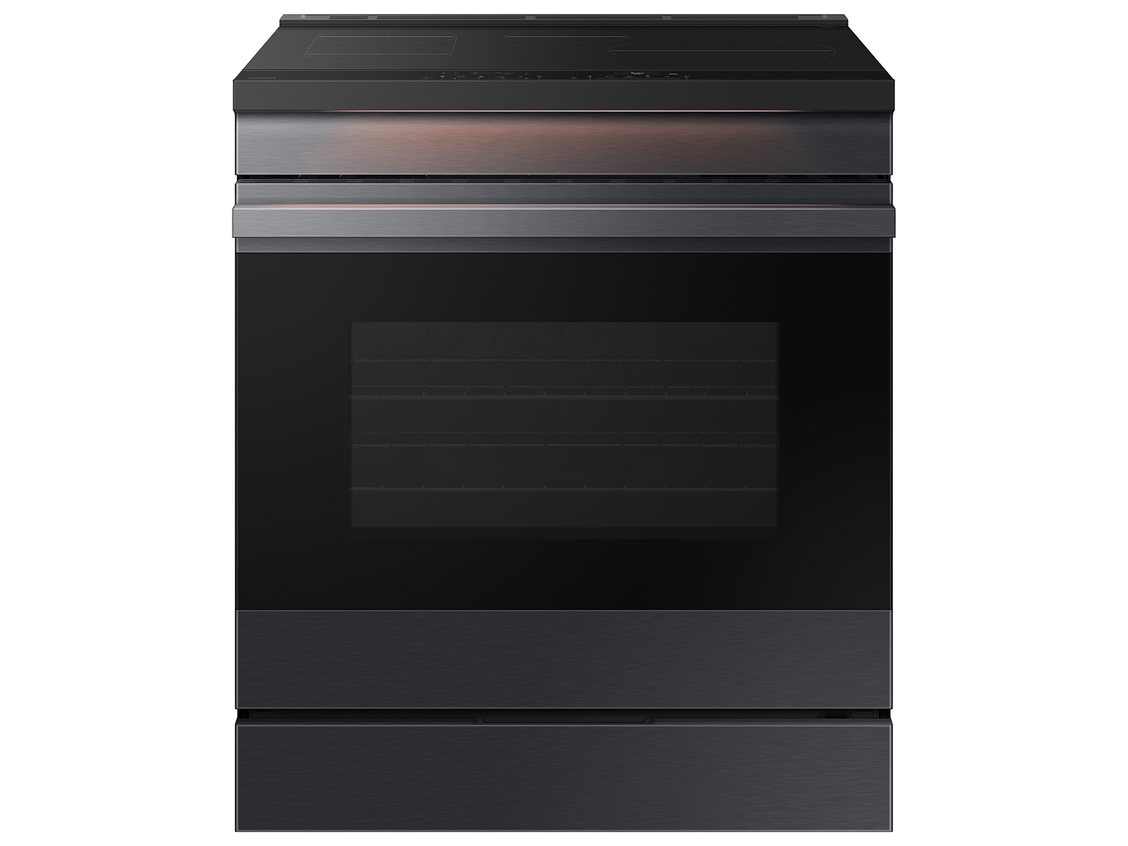 Thumbnail image of Bespoke 6.3 cu. ft. Smart Slide-In Induction Range with Ambient Edge Lighting™ & Air Sous Vide in Matte Black Steel 