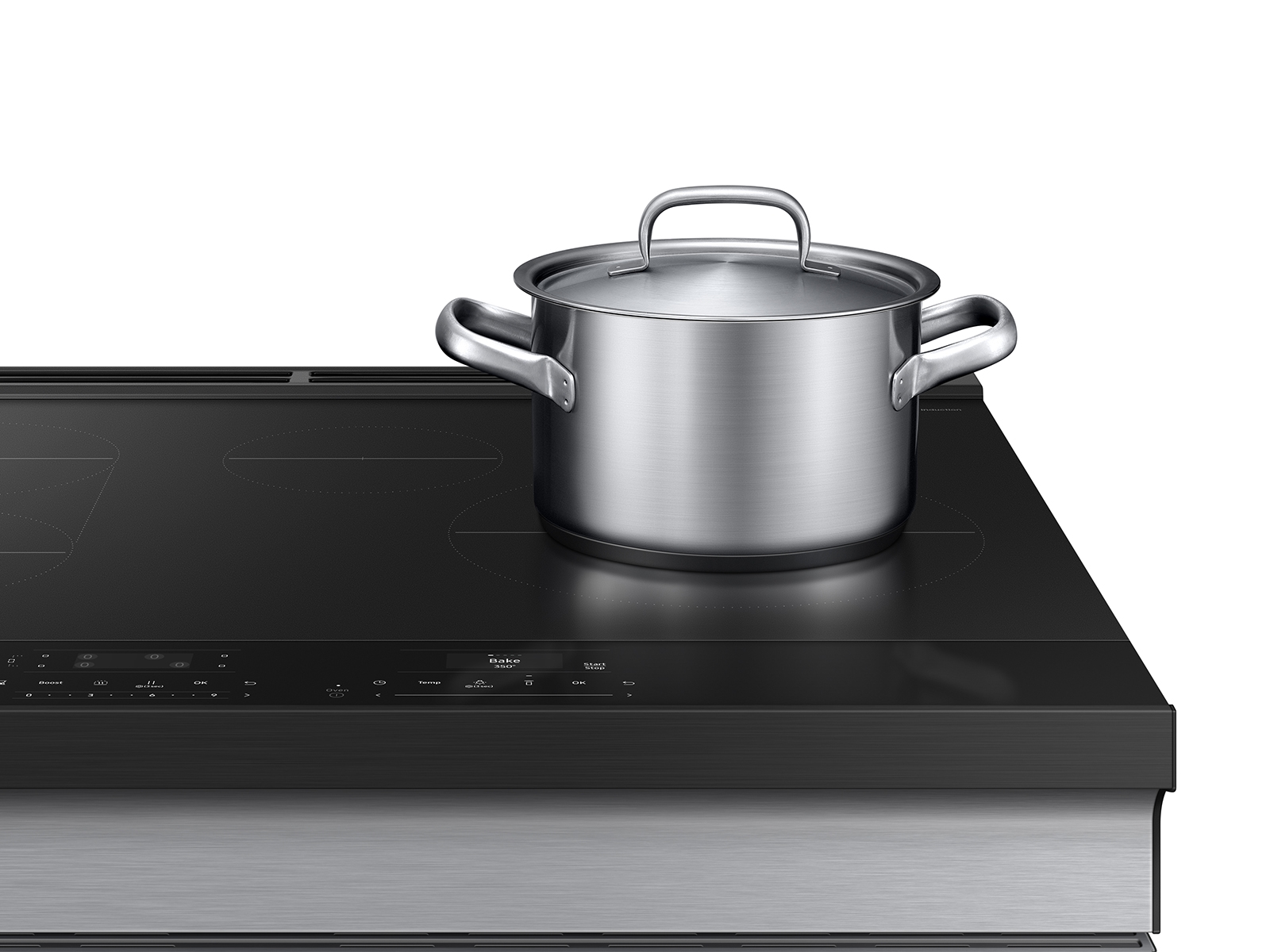 Thumbnail image of Bespoke 6.3 cu. ft. Smart Slide-In Induction Range with Ambient Edge Lighting™ & Air Sous Vide in Stainless Steel