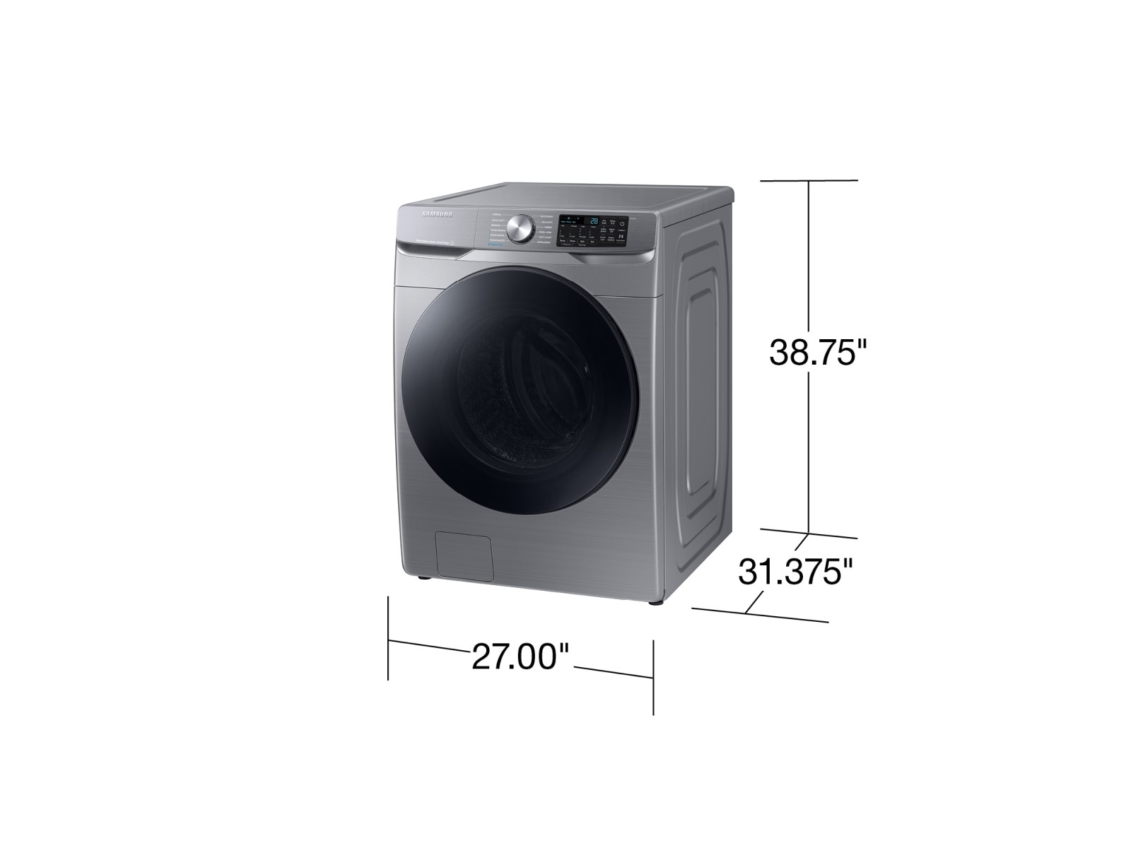 Thumbnail image of 4.5 cu. ft. Large Capacity Smart Front Load Washer with Super Speed Wash in Platinum