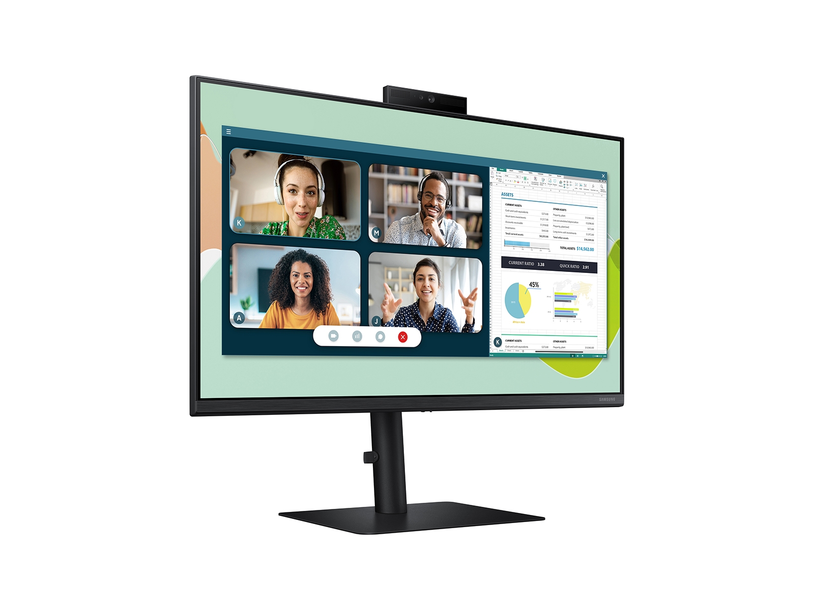 Thumbnail image of 24” Built-in Webcam IPS Panel Flat Monitor