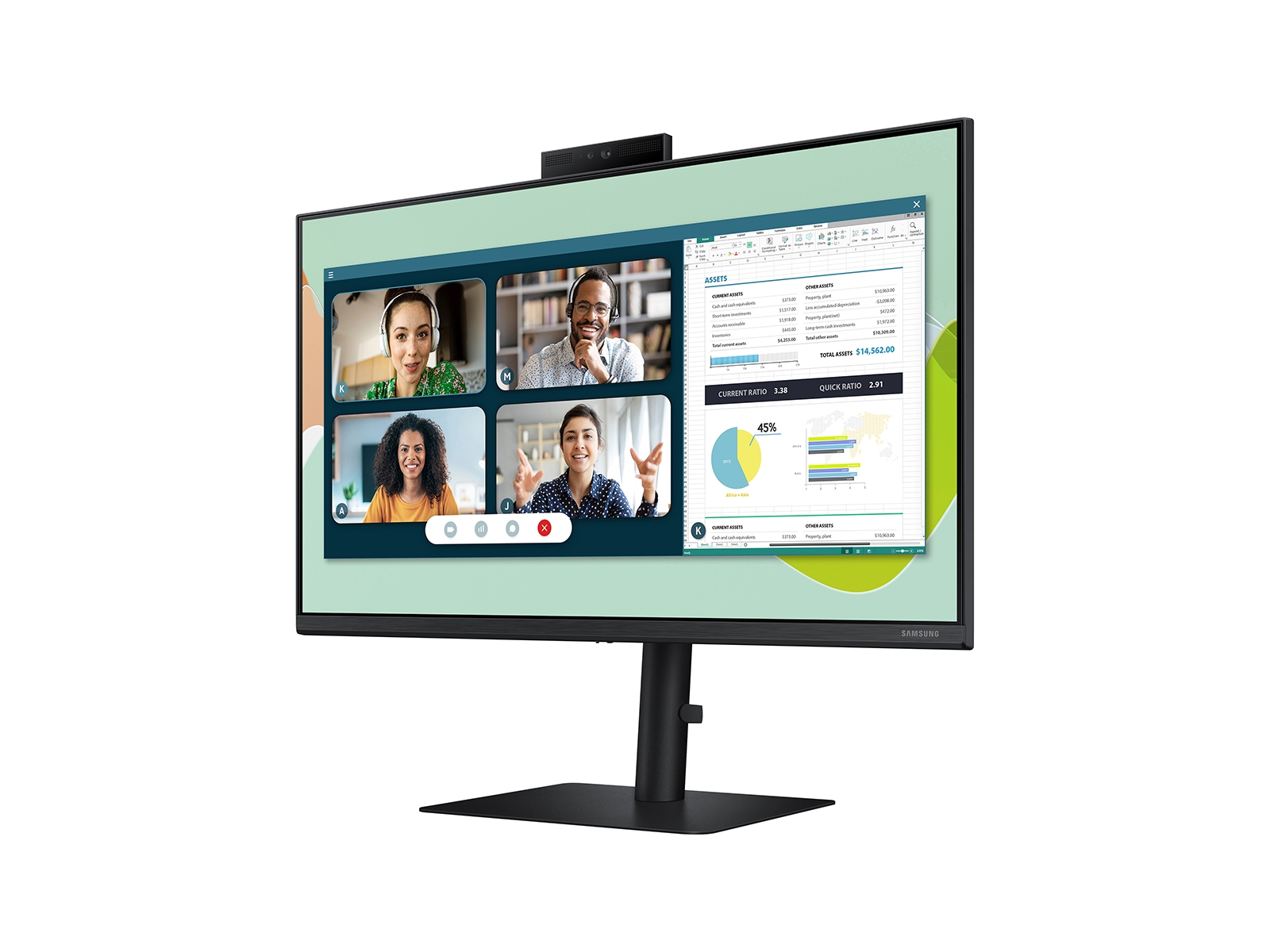 Thumbnail image of 24” Built-in Webcam IPS Panel Flat Monitor